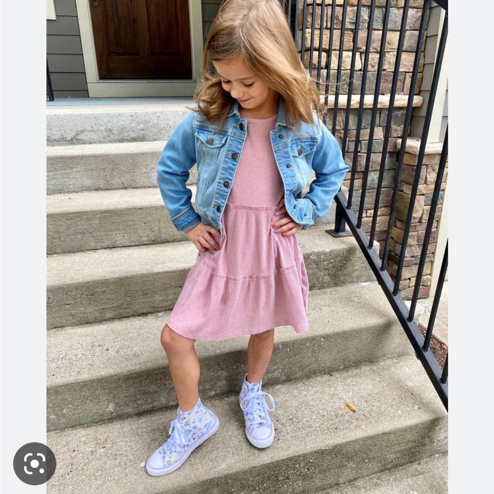 Converse Kids Sneakers - Lavender and White